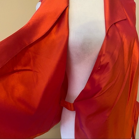 Coldwater Creek NWT 100% Silk Wrap Side Tie Top - M - Picture 5 of 13